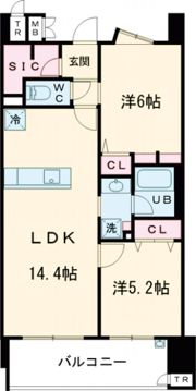 S-RESIDENCE愛宕SOUTHの間取り画像