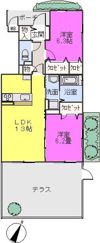 グランドゥール板付の間取り画像