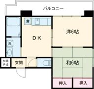 日宝ポニクレール宇品の間取り画像
