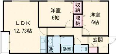 ハイツあかりの間取り画像