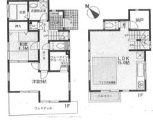 鵠沼海岸2丁目貸家の間取り画像