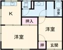 鹿子前アパートの間取り画像