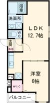 フジパレス沢良宜東Ⅰ番館の間取り画像
