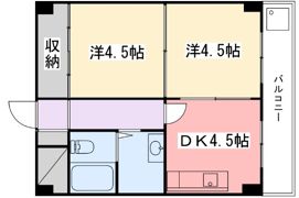 飾磨中村コーポの間取り画像
