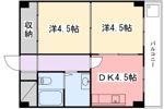 飾磨中村コーポの間取り画像
