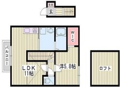 ヴィラーチェ神屋Ⅱの間取り画像
