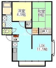 ウインディアN4の間取り画像