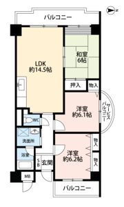 ウエストコート大利の間取り画像