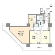豊洲シエルタワーの間取り画像