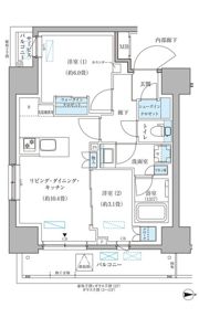 パークアクシス住吉ガーデンスクエアの間取り画像