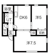 レトア絹香Aの間取り画像