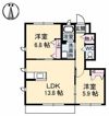 パインテイル A棟の間取り画像