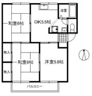 フローレス93 A棟の間取り画像