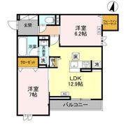 U-TORISIA簗瀬の間取り画像