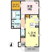 クレール南町の間取り画像