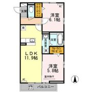 カーサ日向が丘 A棟の間取り画像