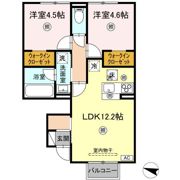 (仮称)D-ROOM山代町の間取り画像