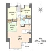 S-RESIDENCE谷町六丁目aloの間取り画像
