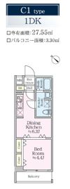 ティモーネグランデ新川崎の間取り画像