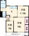 城山パレスの間取り画像