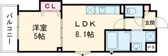 ラモーナ諸福Ⅲの間取り画像