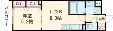 ラモーナ諸福Ⅲの間取り画像