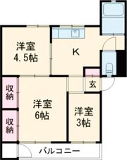 城山パレスの間取り画像
