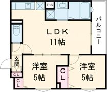 ラモーナ諸福Ⅲの間取り画像