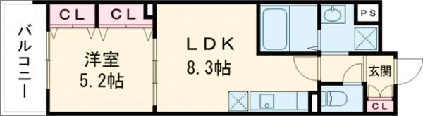 ラモーナ諸福Ⅲの間取り画像