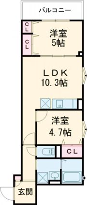 ラモーナ諸福Ⅲの間取り画像