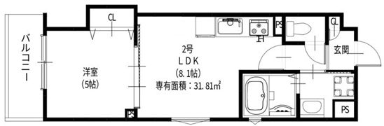 ラモーナ諸福Ⅲの間取り画像