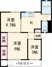 城山パレスの間取り画像