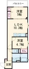 ラモーナ諸福Ⅲの間取り画像