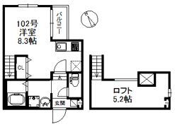 ポラリス箱崎の間取り画像