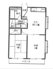 山愛マンションの間取り画像