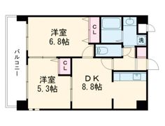 QREST熊大病院前の間取り画像