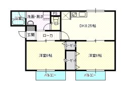 ヴィヴァーチェの間取り画像