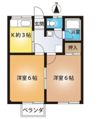 朝日コーポB棟の間取り画像