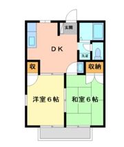 コーポ江戸 Bの間取り画像