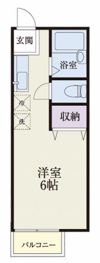 桐生市東久方町3丁目アパートの間取り画像