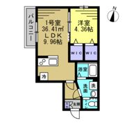 TKP北小金Ⅰの間取り画像