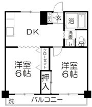 大山コーポの間取り画像