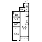 LEAD東仙台の間取り画像