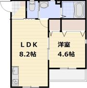 ラ・フルールKATUMIの間取り画像
