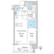 デュオフラッツ大森Eastの間取り画像