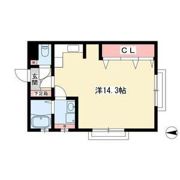 金龍コーポ中村の間取り画像