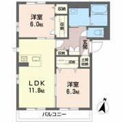 ベレオ新蔵の間取り画像