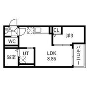 Jack higashimatsuyamaⅠの間取り画像