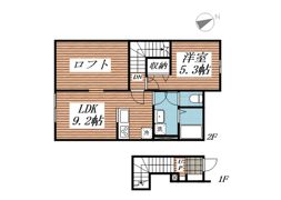 ベルリード吉岡上町Bの間取り画像