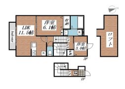 ベルリード吉岡上町Aの間取り画像